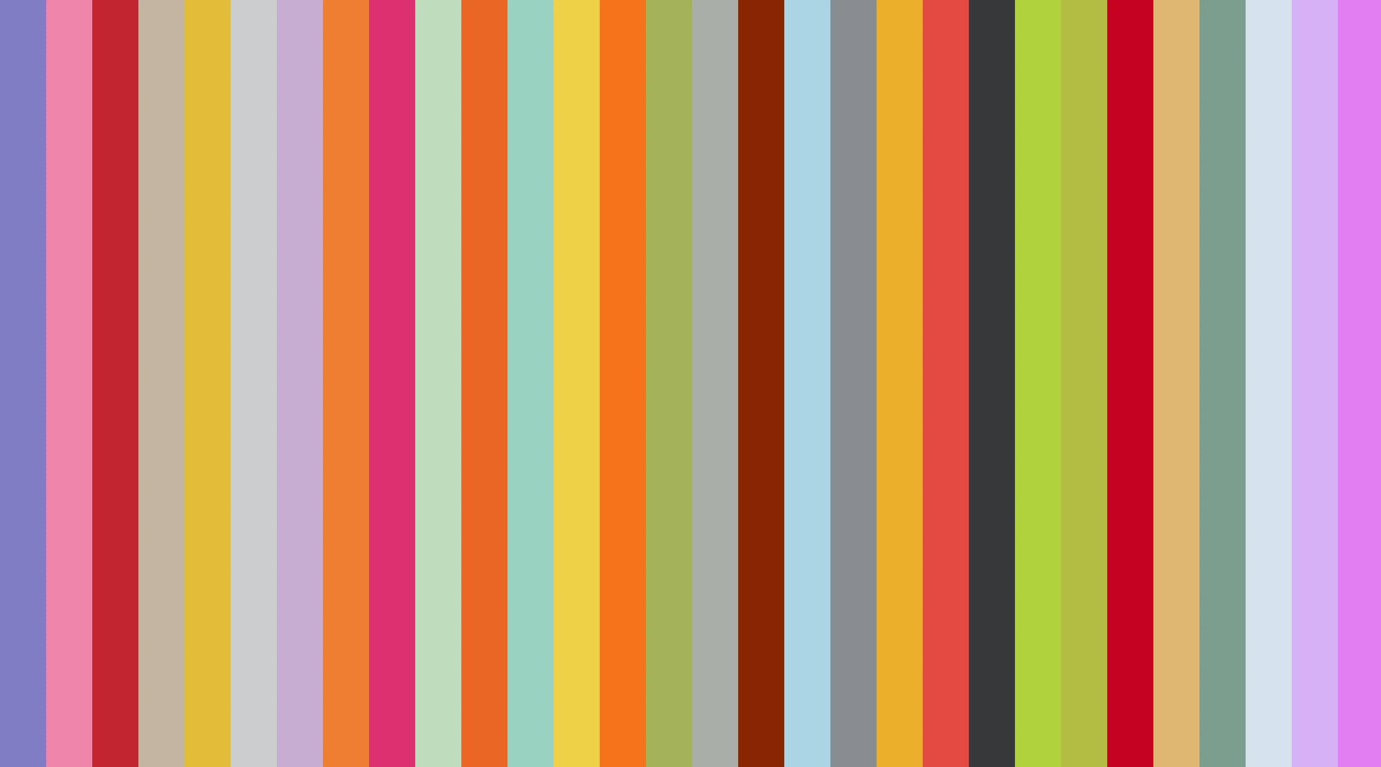 A sequence of vivid colour swatches