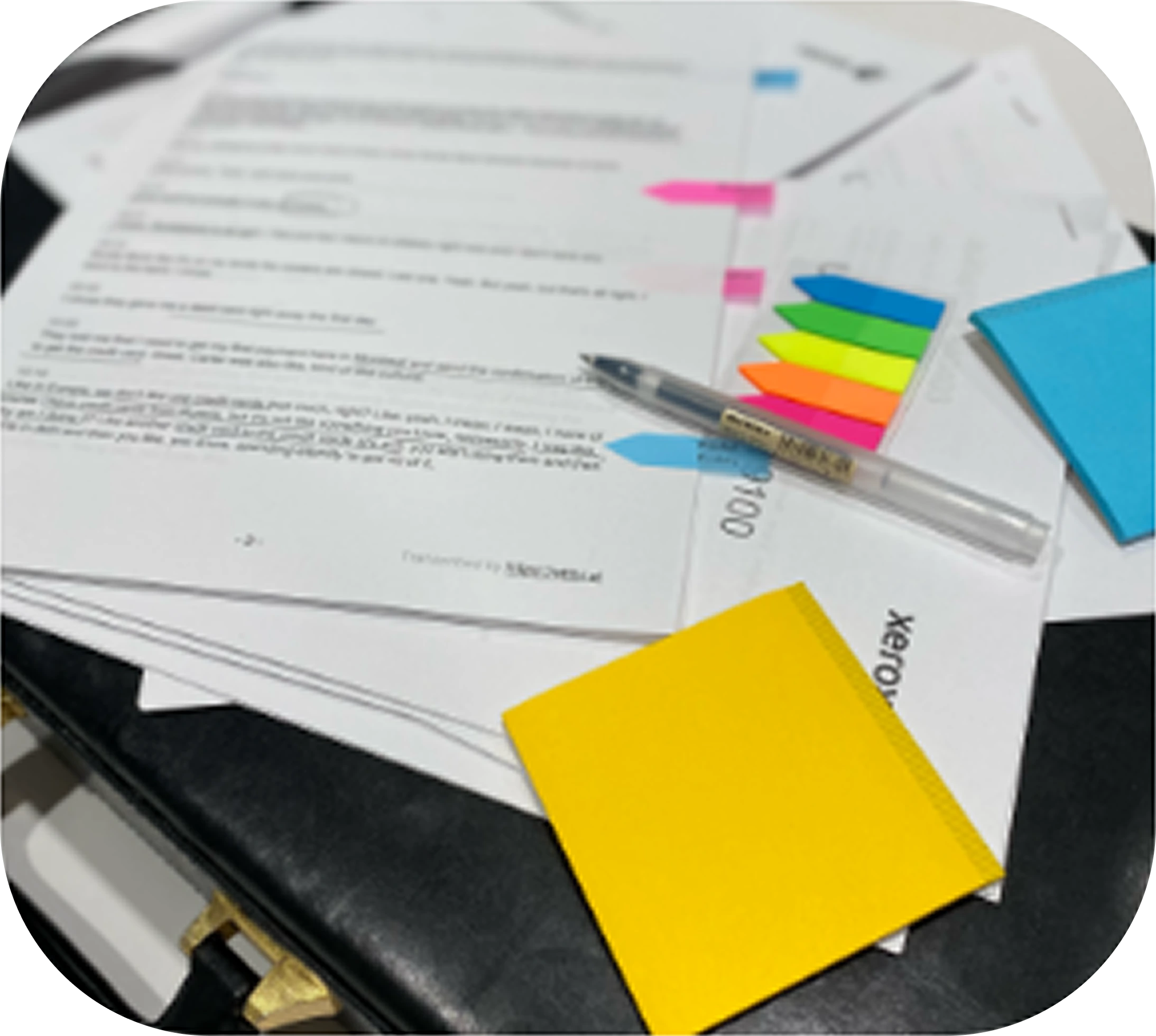 Printed research material used during the literature review